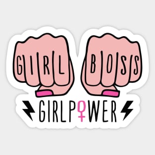 Girl Boss Girl Power Gift Sticker